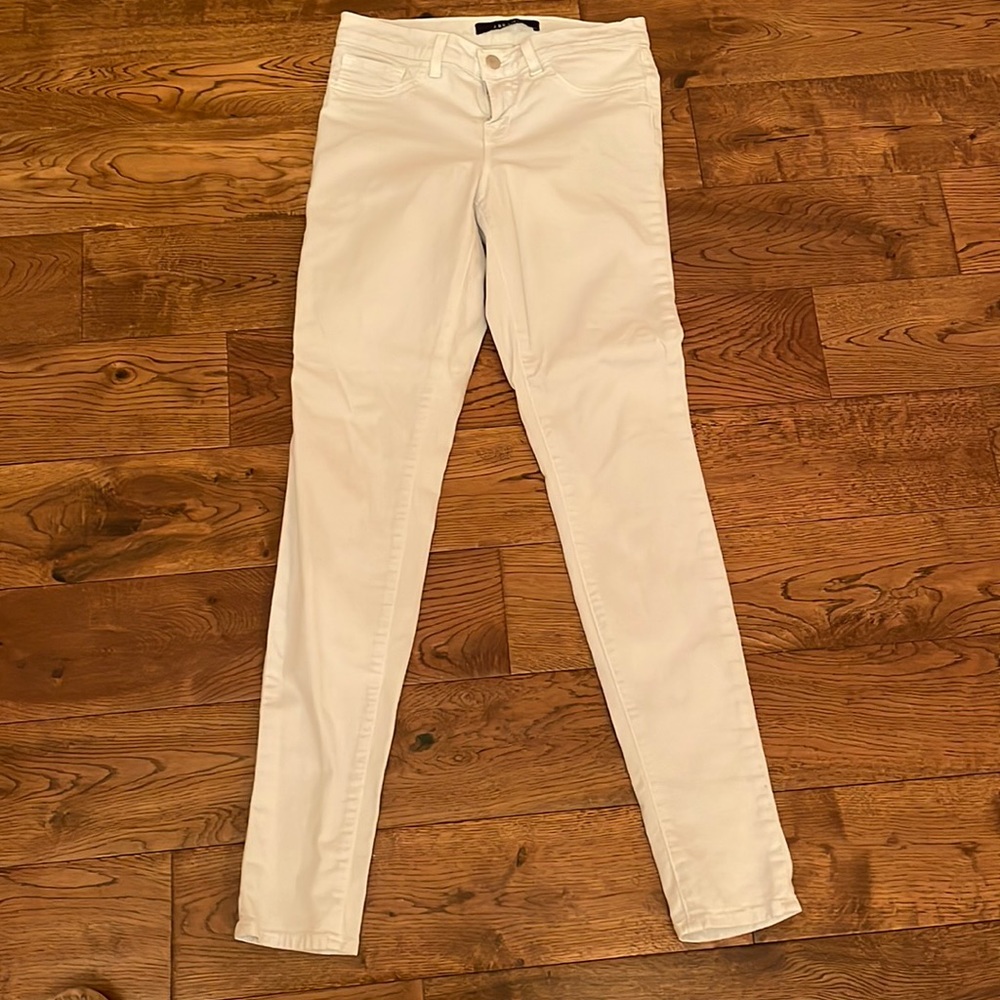 Pale blue j brand skinny jeans